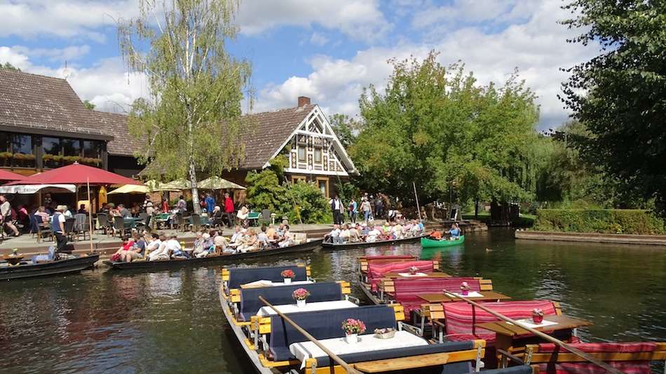 Water bars in Spreewald National Biosphere