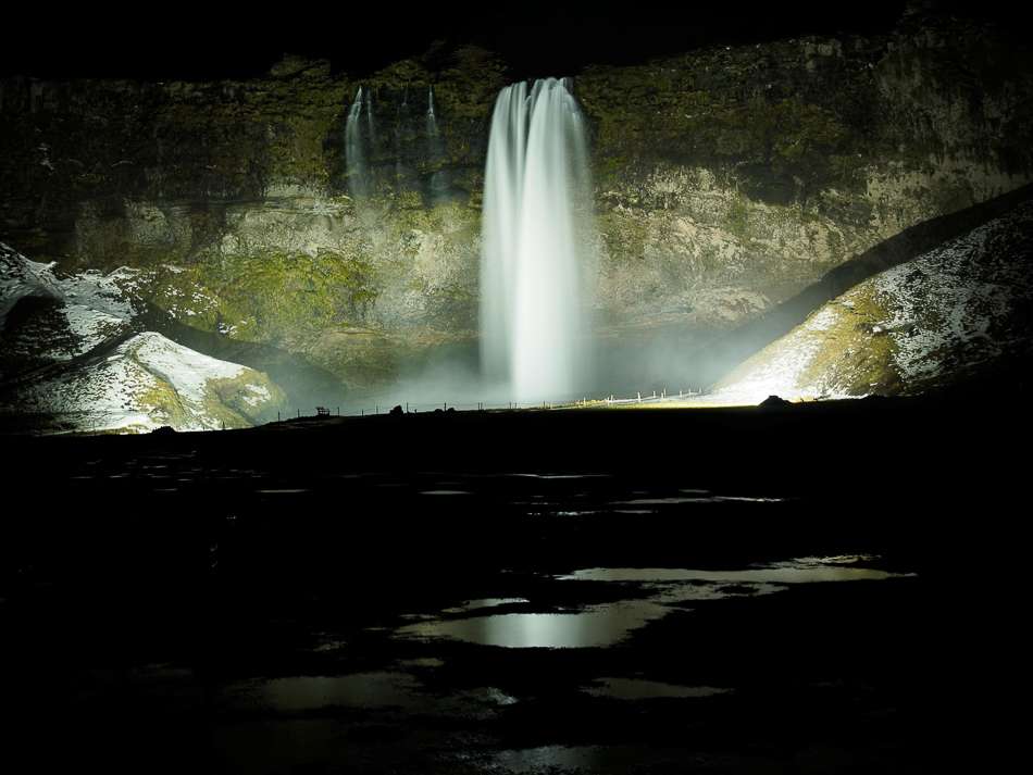 Iceland Campervan Road trip winter waterfall views