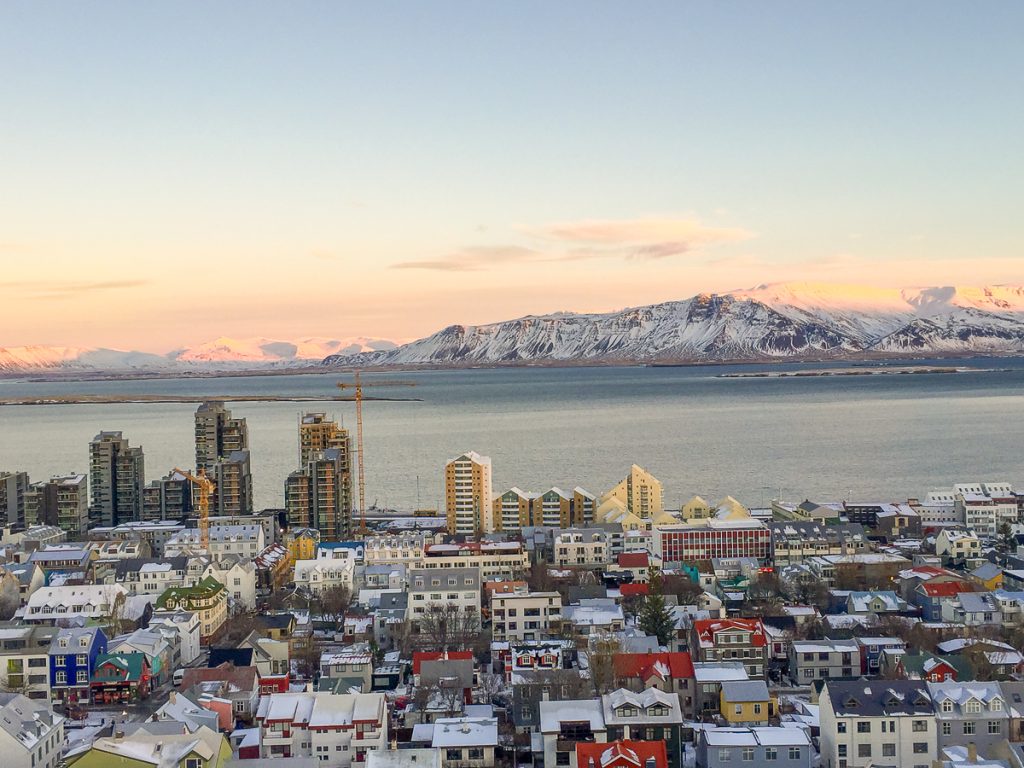 Reykjavik in winter