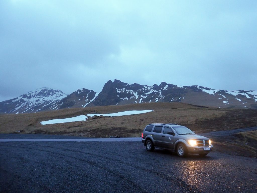Iceland campervan in winter