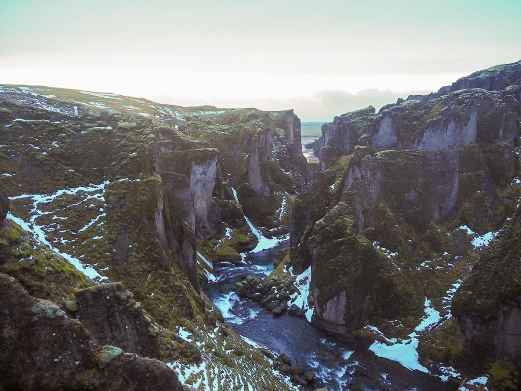 Fjaðrárgljúfur canyon in Iceland