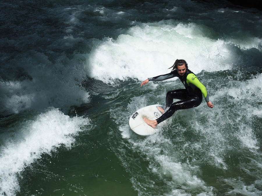 river surfer in munich