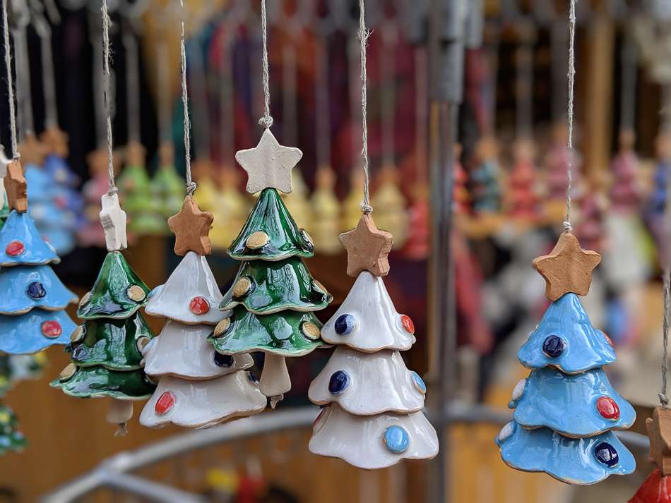Christmas market ornaments