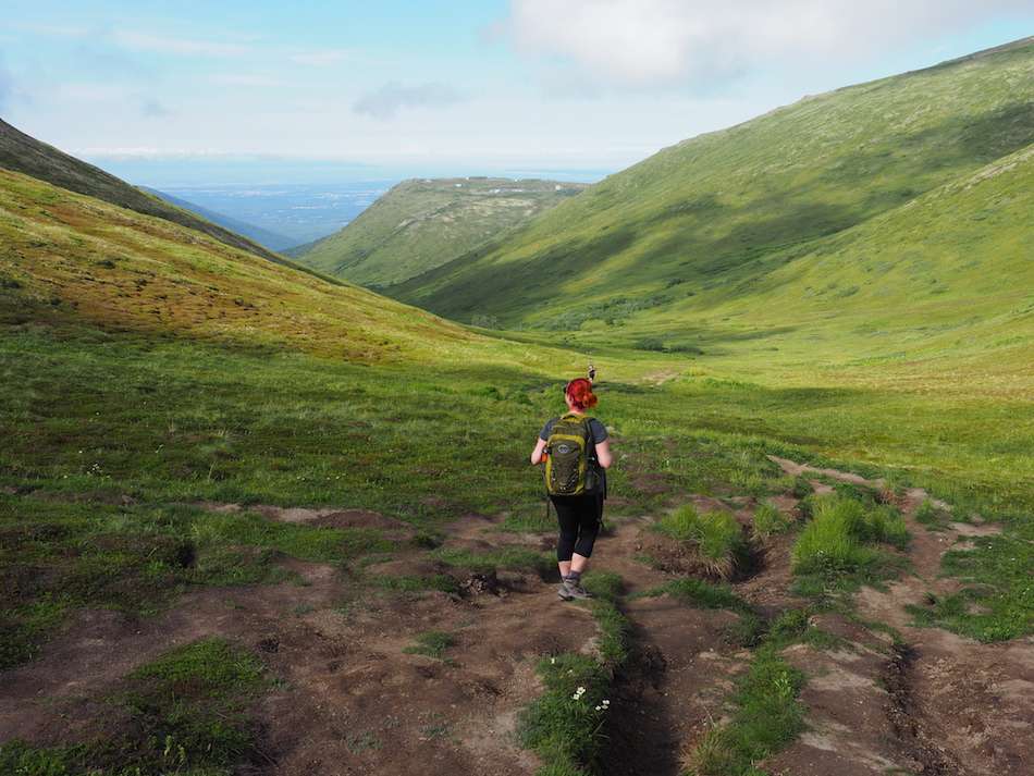 Hiking Arctic Valley Alaska