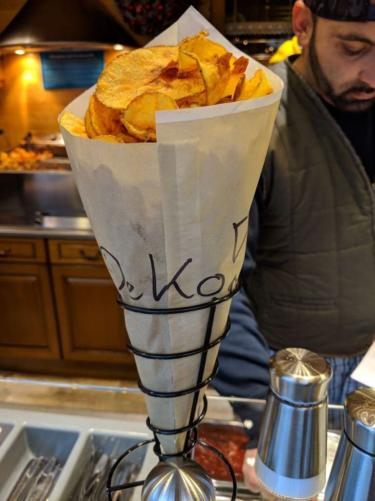 Kartoffelchips German Christmas Market Vegetarian Food