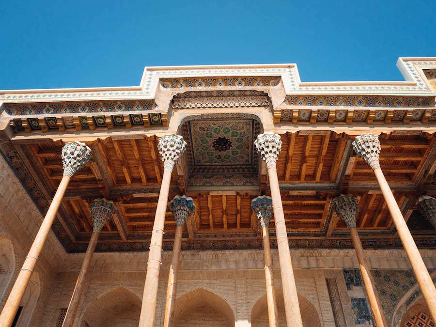 Bolo Hauz Mosque Bukhara Uzbekistan