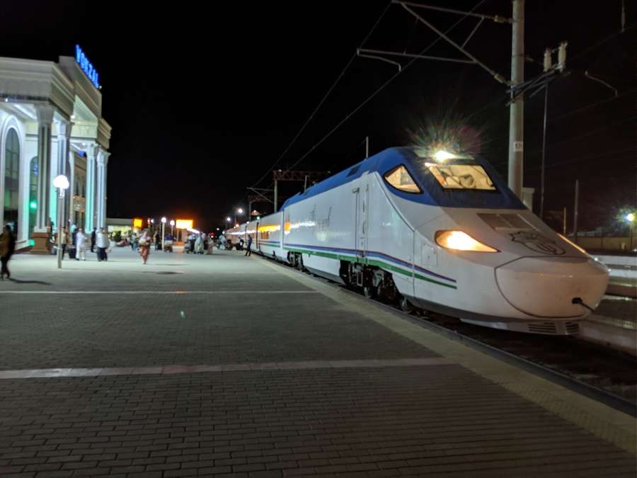 Uzbekistan train travel