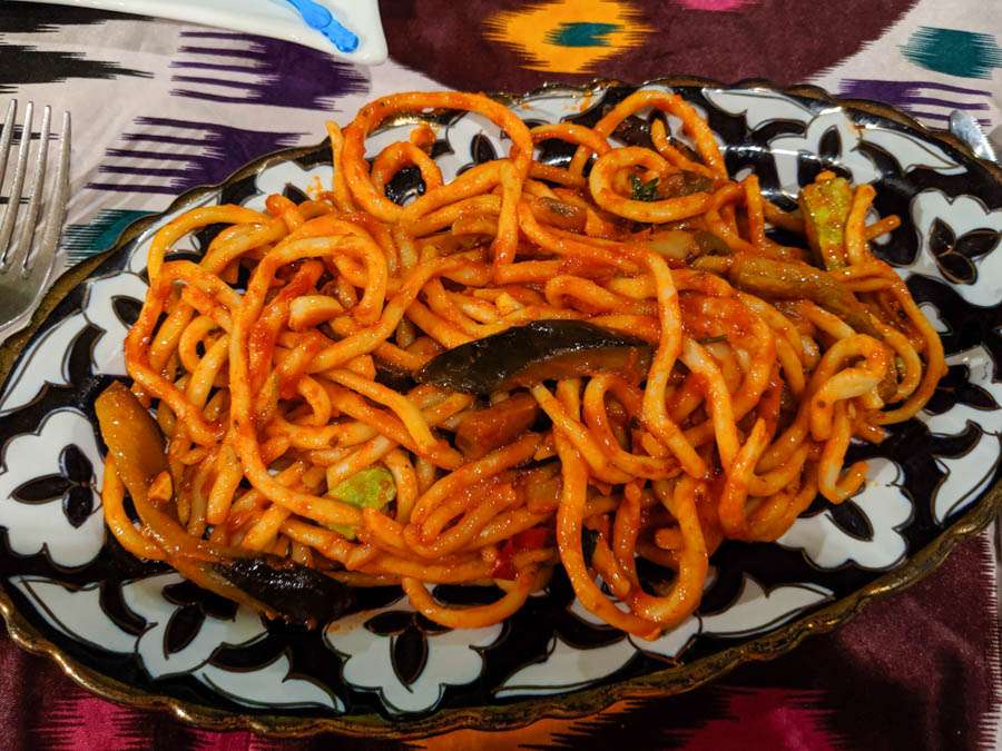vegetarian food bukhara laghman