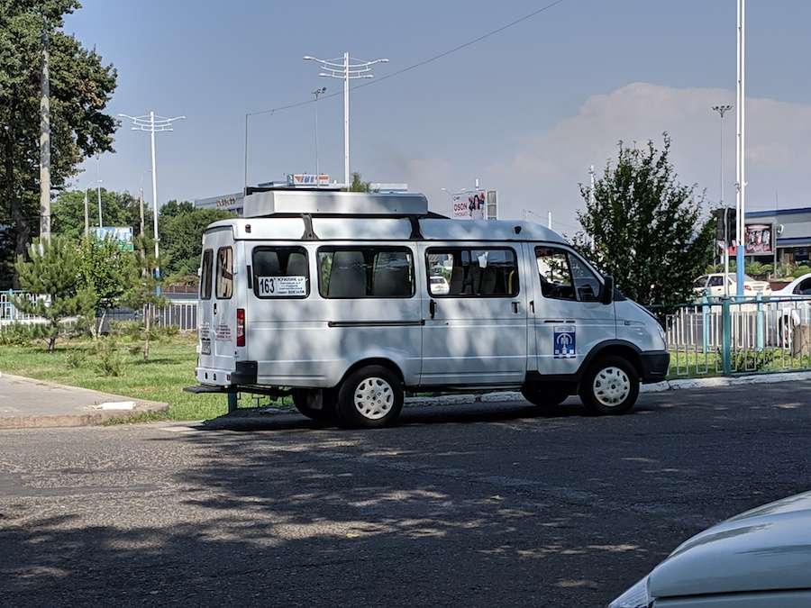 shared busses in Uzbekistan
