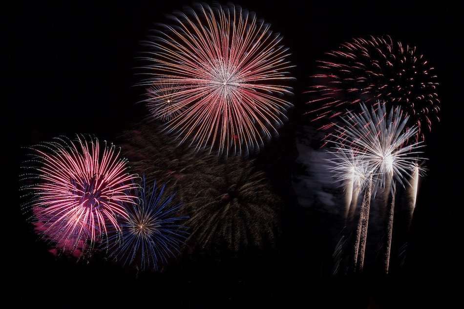fireworks New Year Eve in Munich