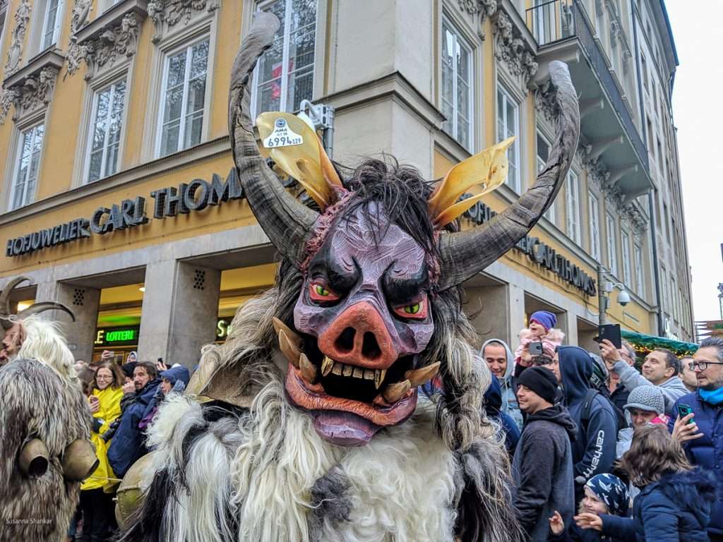 Munich Krampuslauf Krampus run in Munich