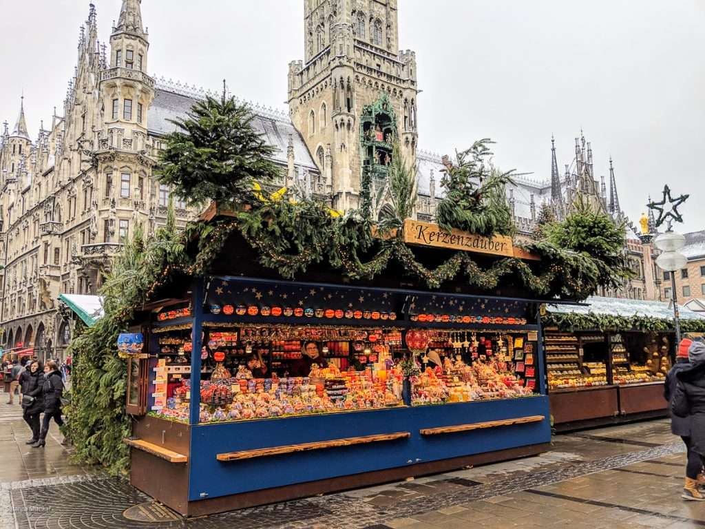 Munich Christmas Market stalls at Marienplatz Susanna Shankar
