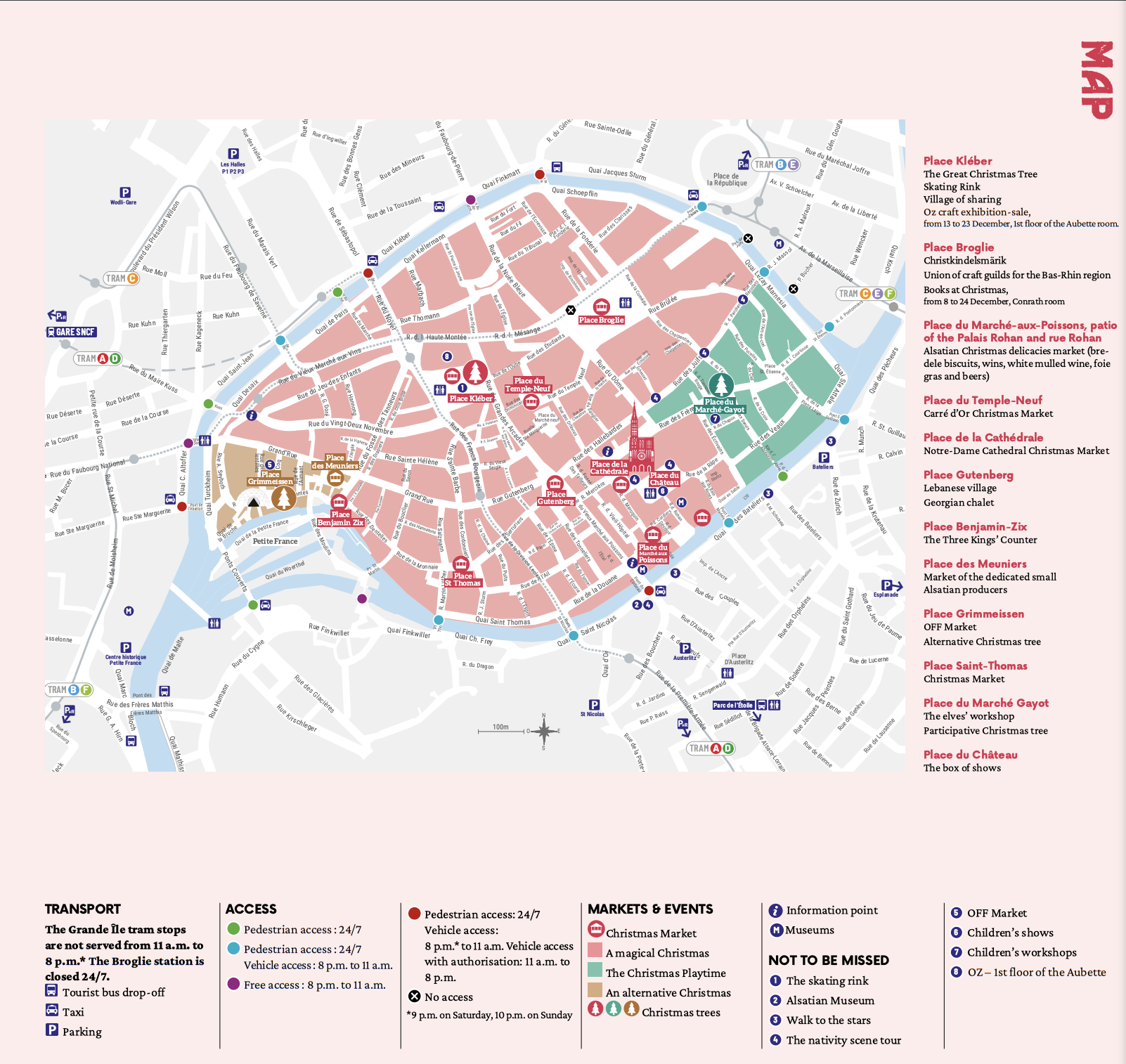Strasbourg Christmas Market Map