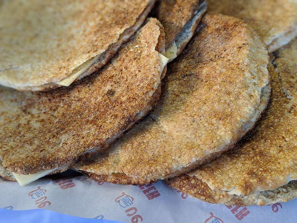 Lebanese flatbread from Strasbourg Christmas market