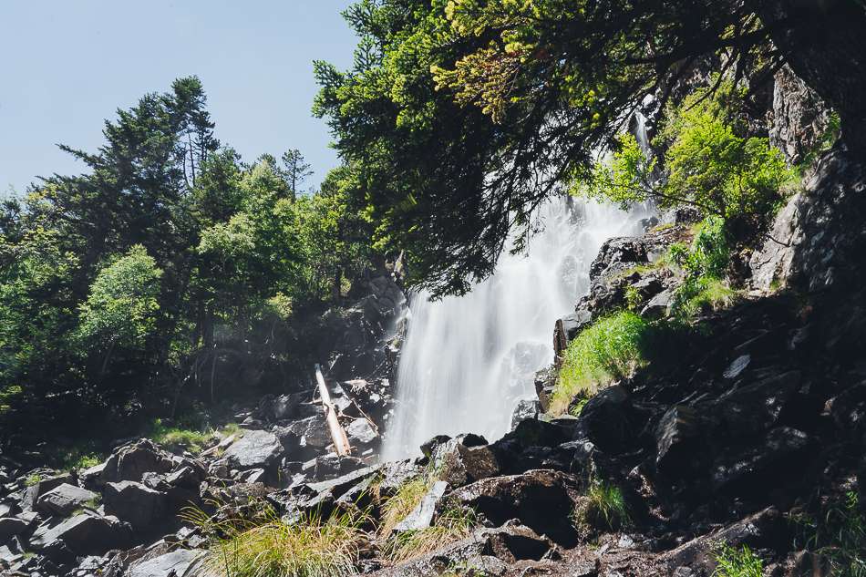 Waterfall at Aigüestortes i Estany de Sant Maurici National Park Spain