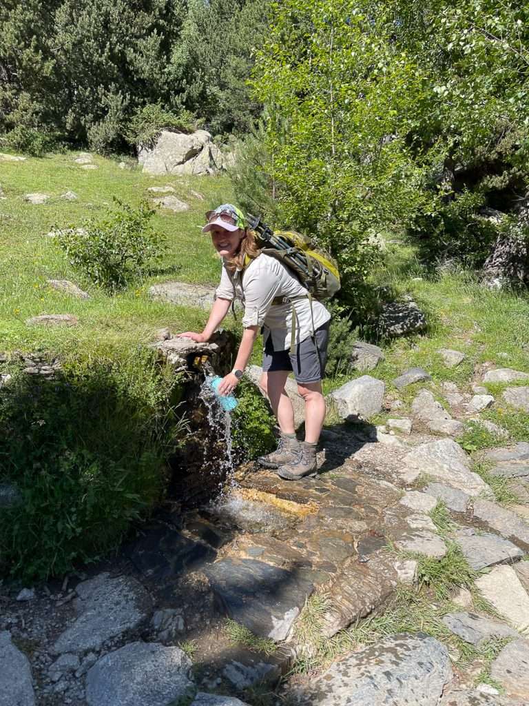 Drinking water in Aigüestortes i Estany de Sant Maurici National Park