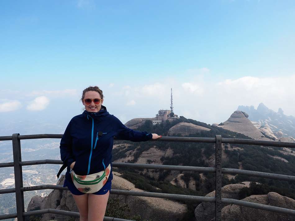 Hiking in Montserrat Sant Jeroni peak
