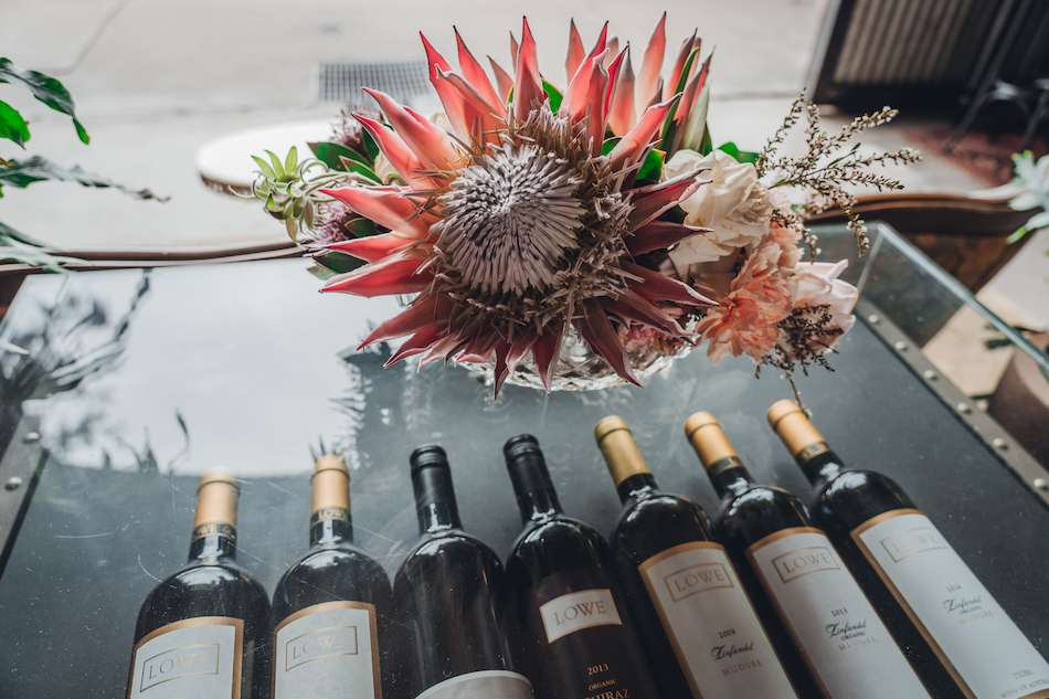 Mudgee wine tasting bottles of Lowe Family Wine