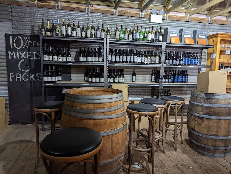 Wine on the shelves Small winemakers center in Mudgee