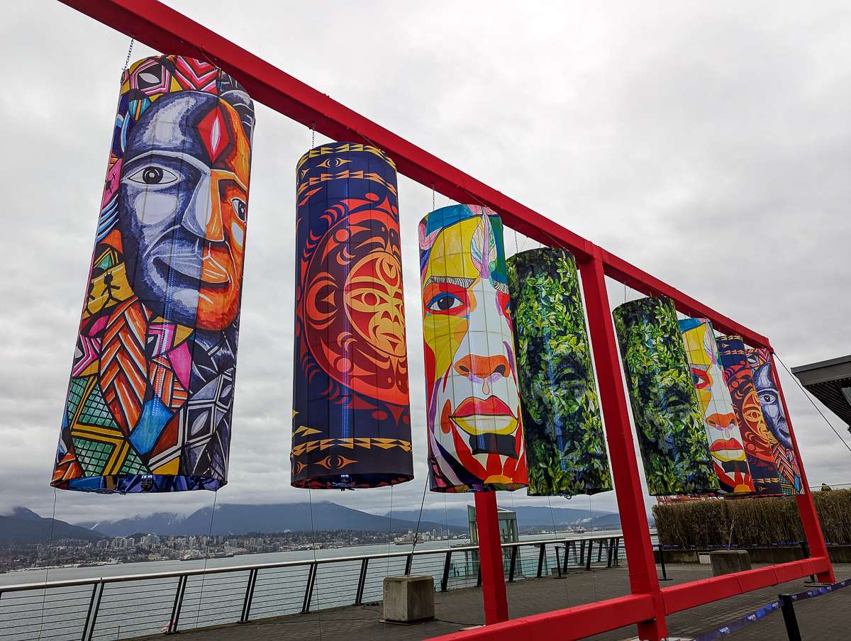 Art in downtown Vancouver at Canada Place
