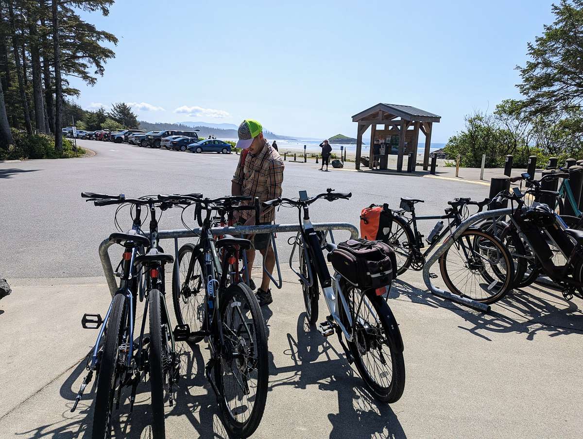 Long Beach Bike Rack in Pacific Rim National Park