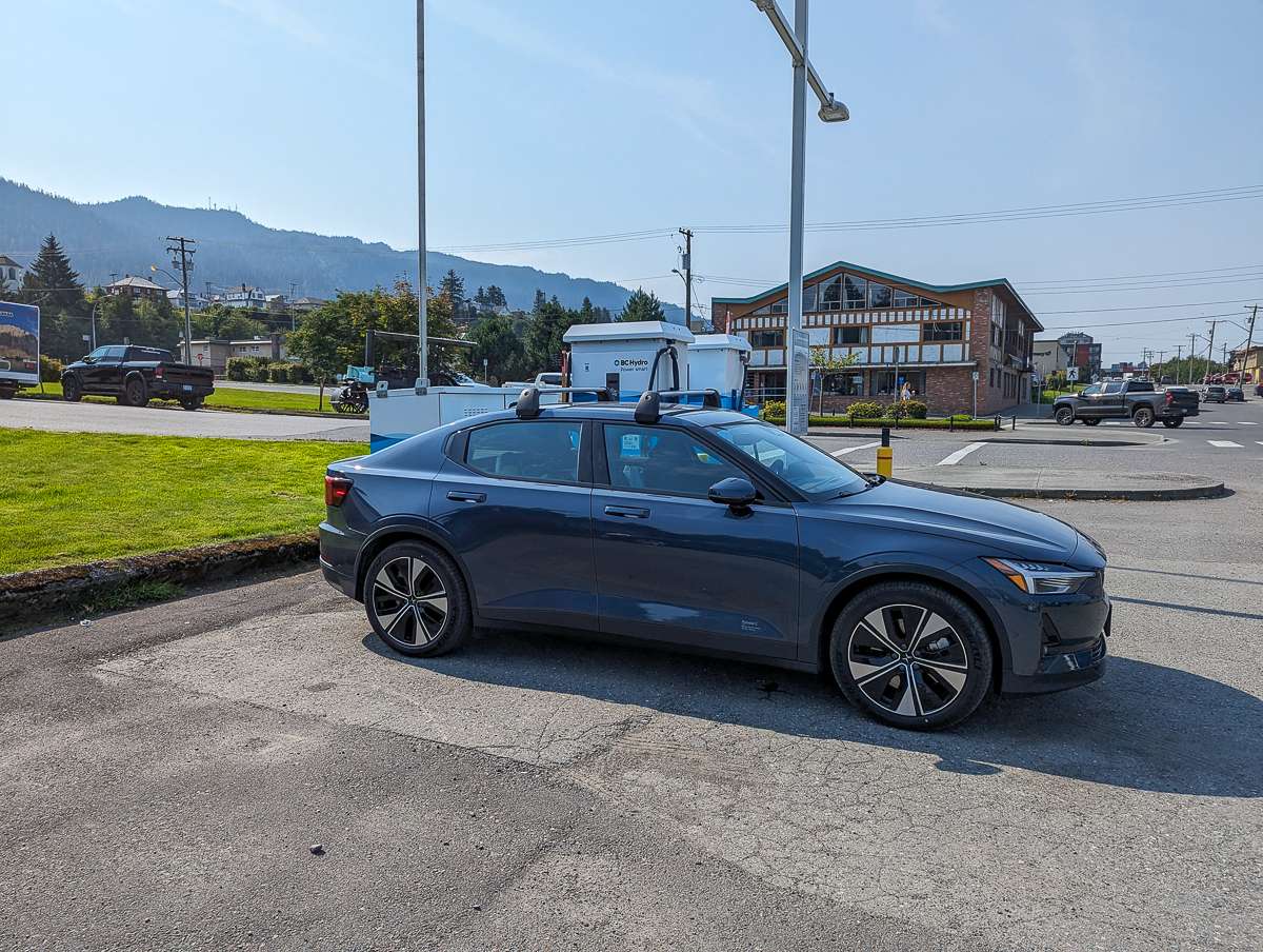 Charging EV in Prince Rupert