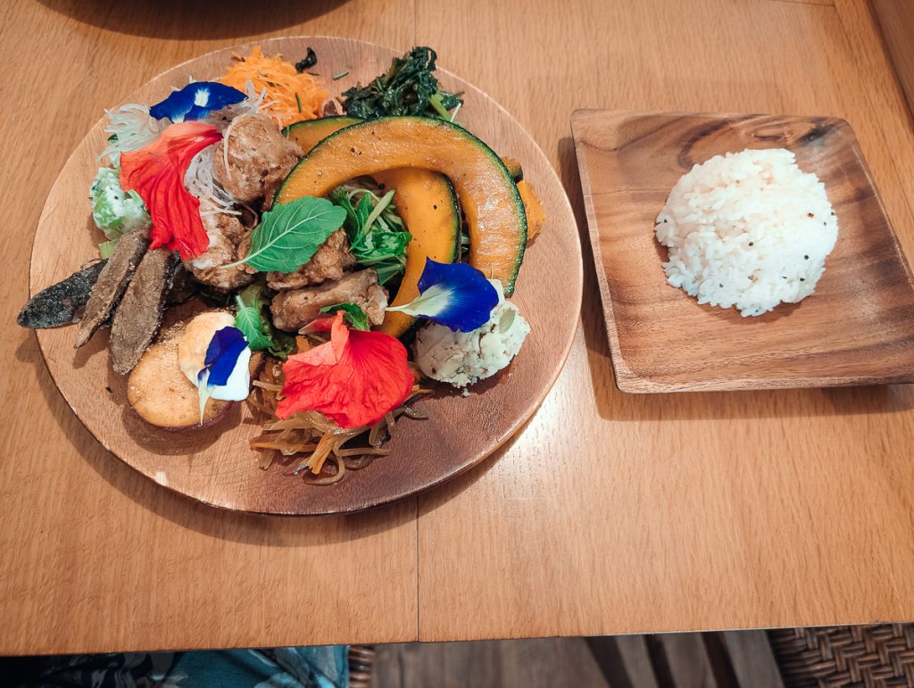 Vegan food in Okinawa Japan