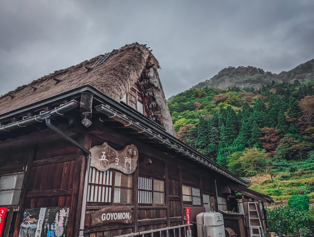 Gassho farmhouse in Ainokura Japan