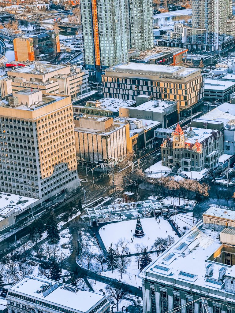 downtown Calgary view