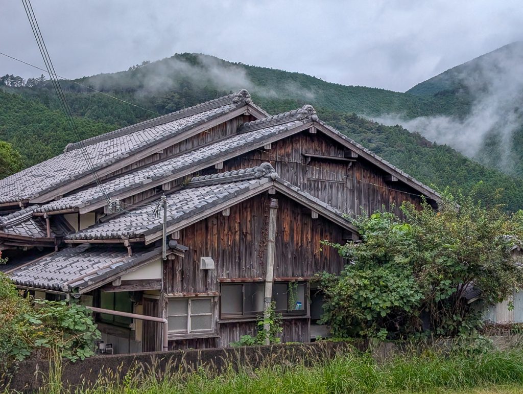A traditional wooden Japanese home on the Kumano Kodo