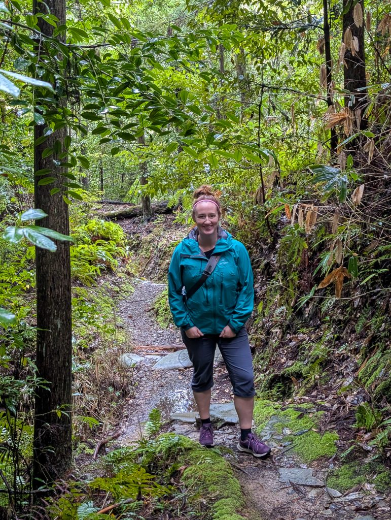 Susanna hiking on the Kumano Kodo