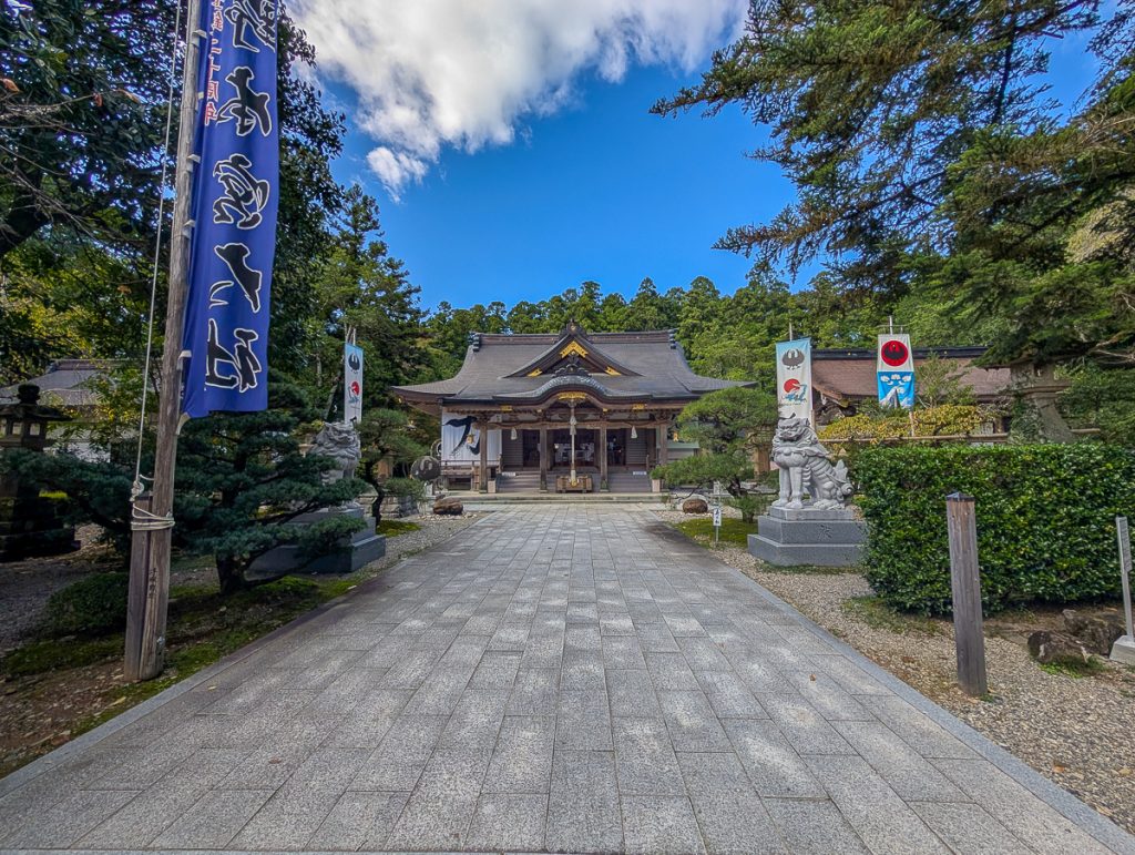 The Hongu Taisha Shrine complex on the Kumano Kodo, Japan