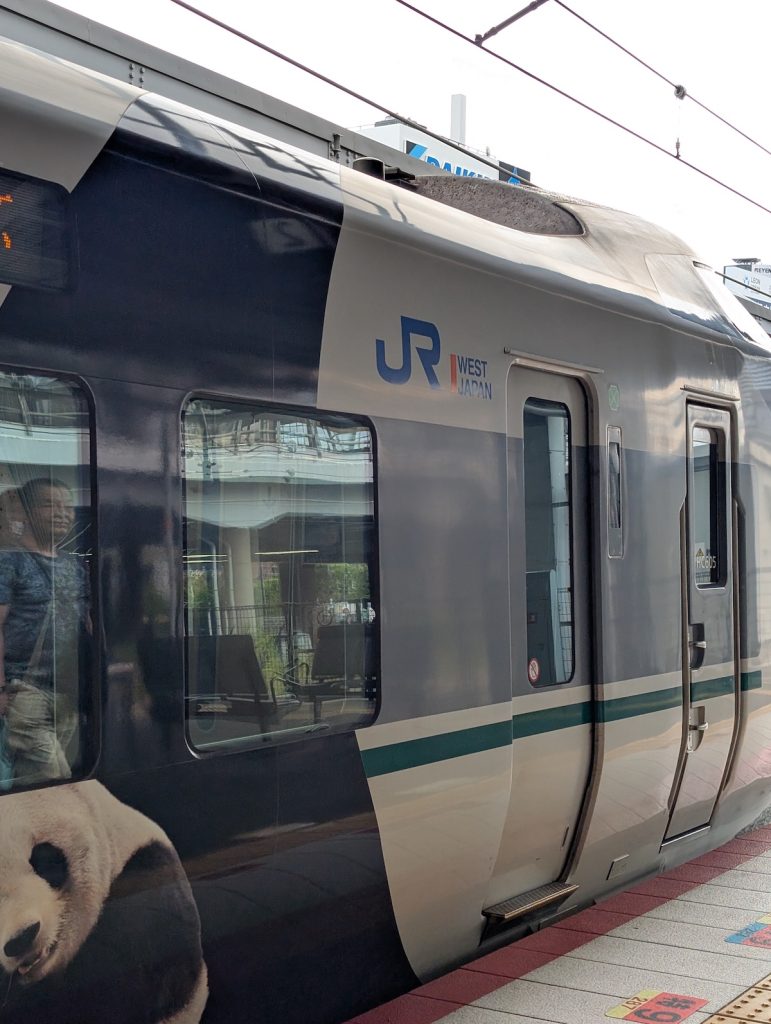 the Japanese train heading to the Kumano