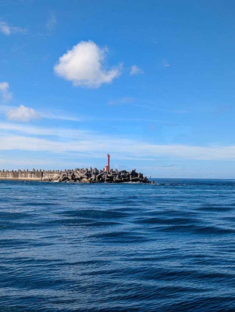 A lighthouse in the Naha port of Okinawa