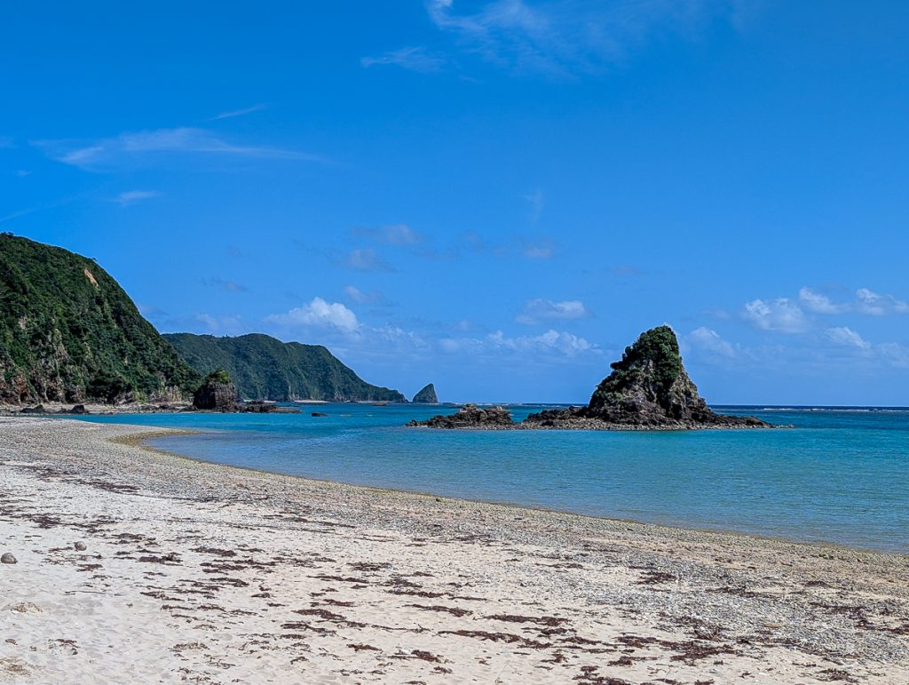 View of the Okinawa beach