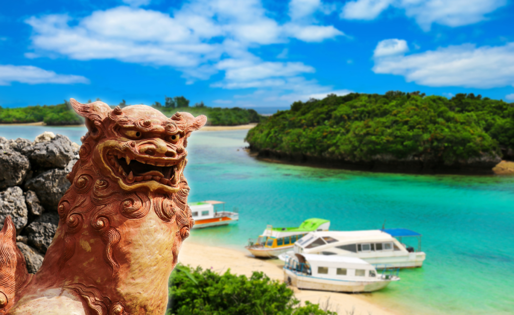 Sisha statue in Kerama Islands National park