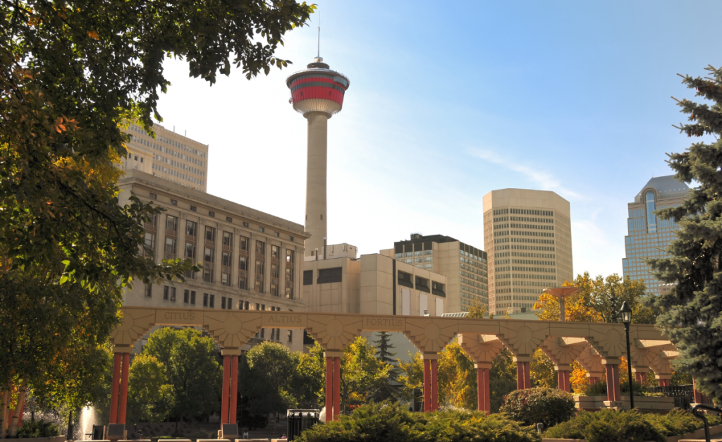 downtown Calgary with the Calgary tower