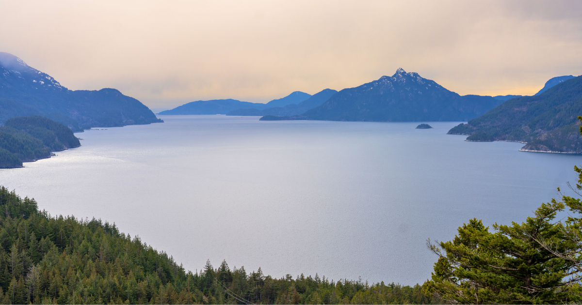 Sea-to-Sky Highway Stops Murrin Park lookout of the ocean