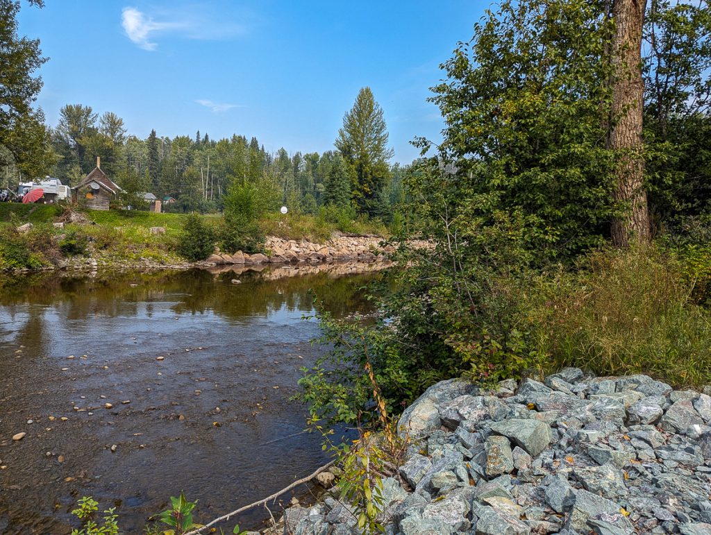 A quiet river along Highway 97