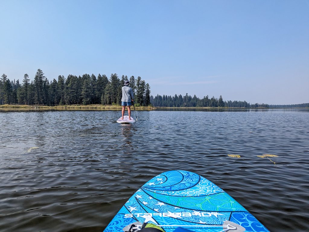 SUPing at Helena Lake