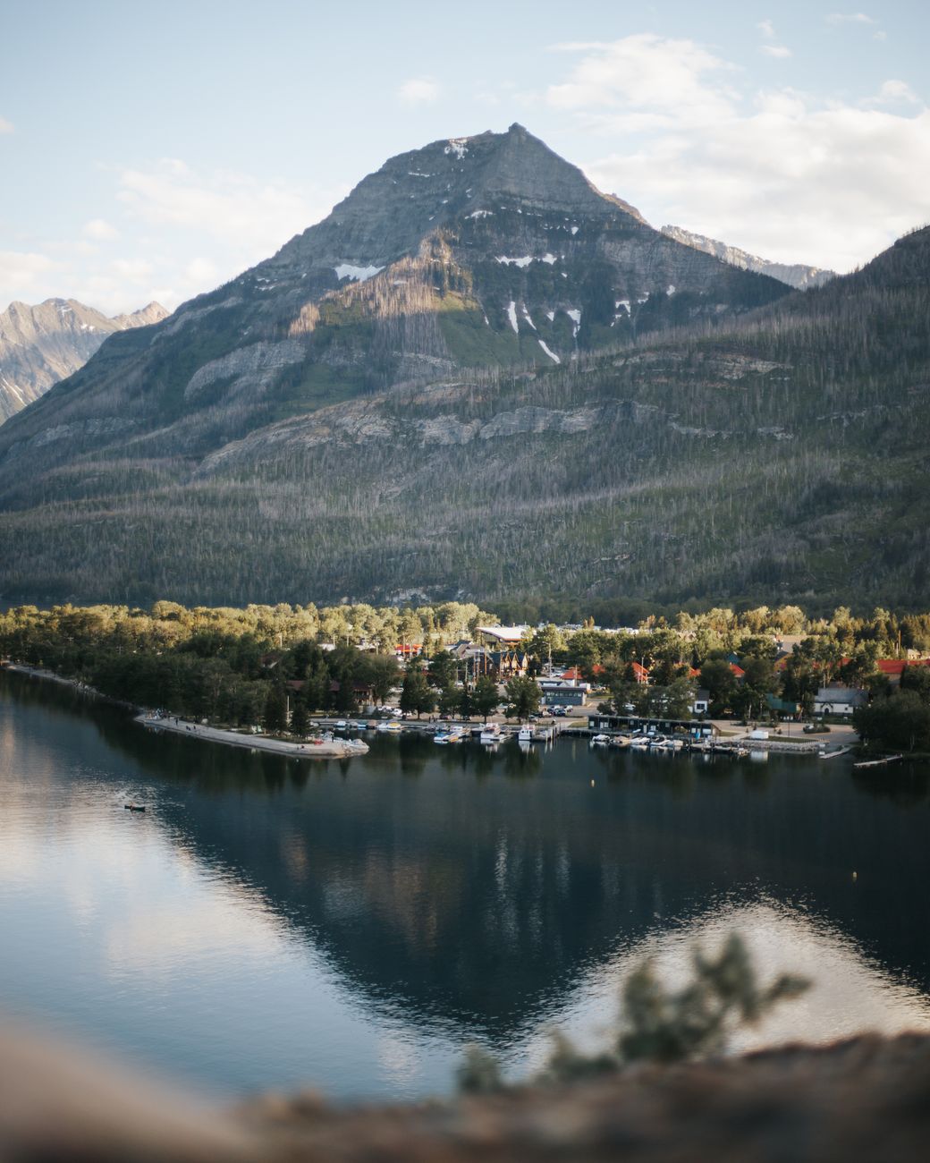 lake near mountain