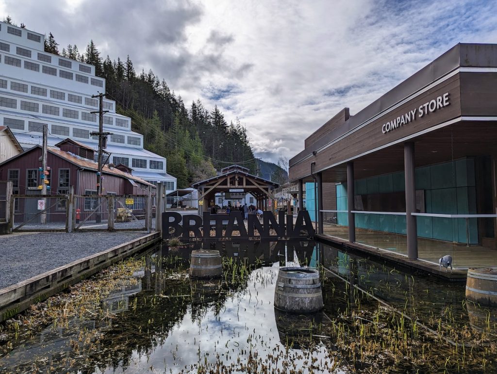 The outside of Britannia Mine in British Columbia