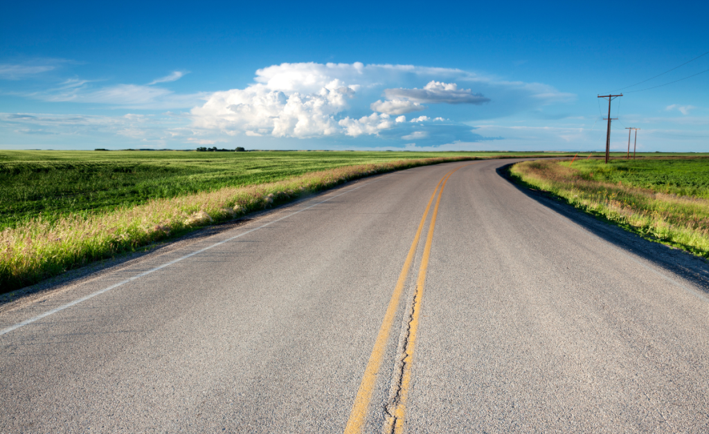 Driving in Saskatchewan to Winnipeg