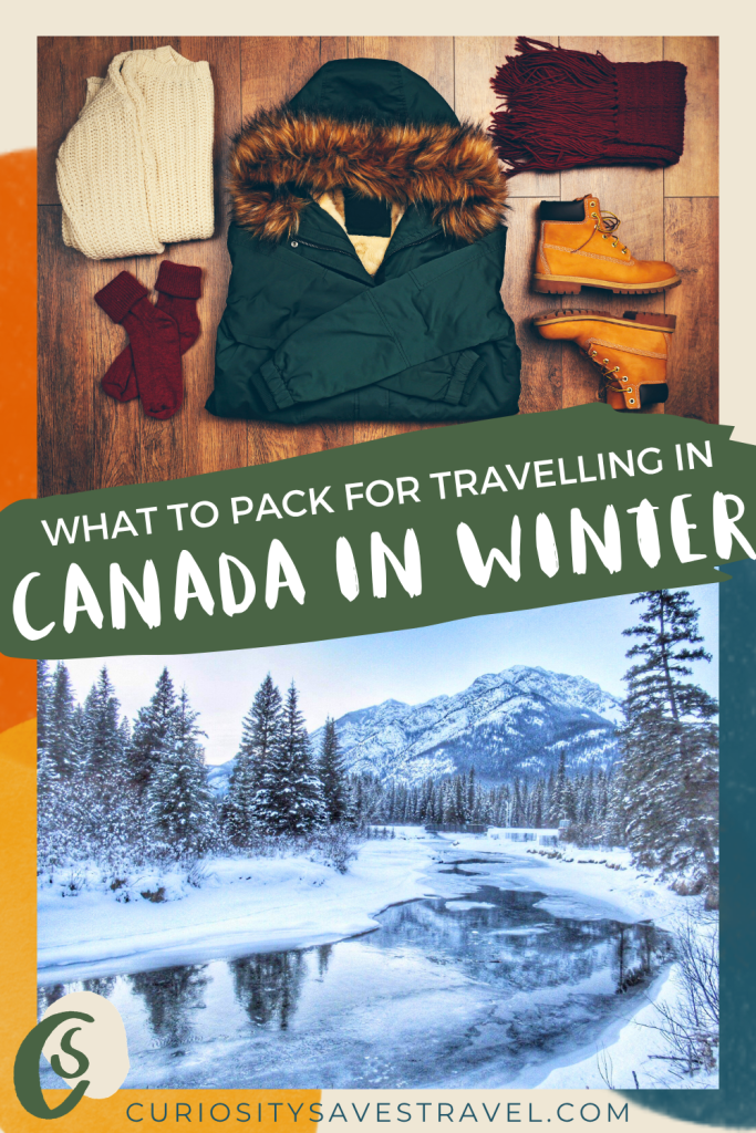 winter essential packing list for winter in Canada.
